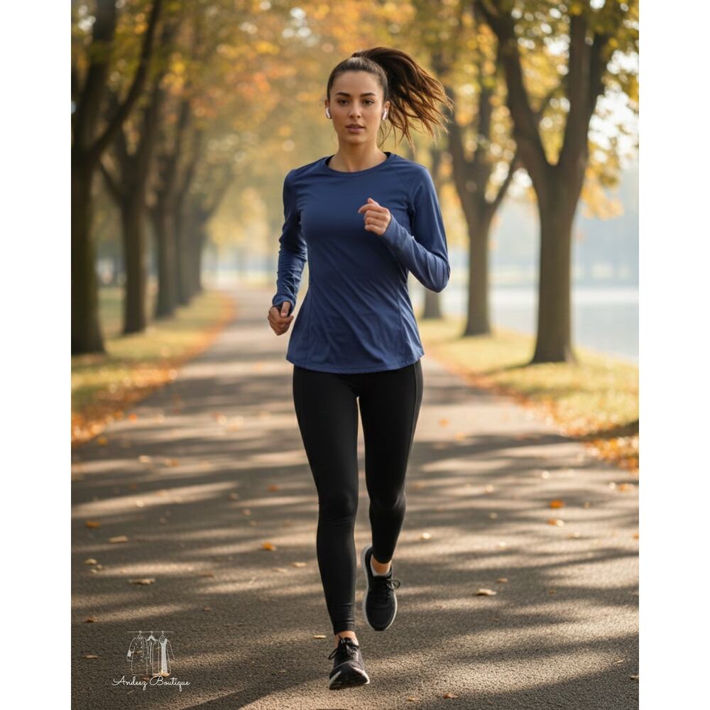 Spyder Ladies' Long Sleeve‎ Active Top - Large, Cobalt Blue (W0424)